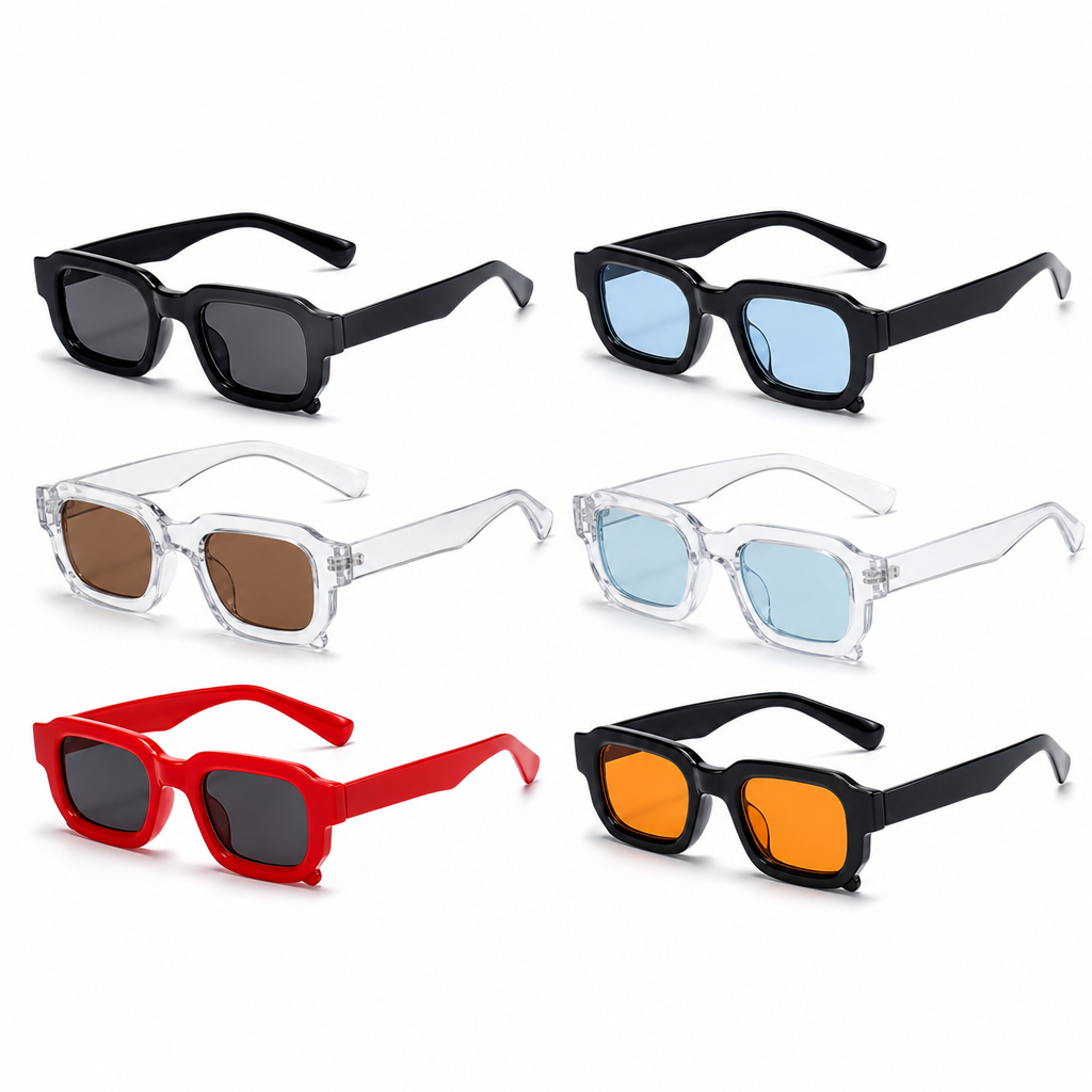 Lunettes rétro 6 pièces