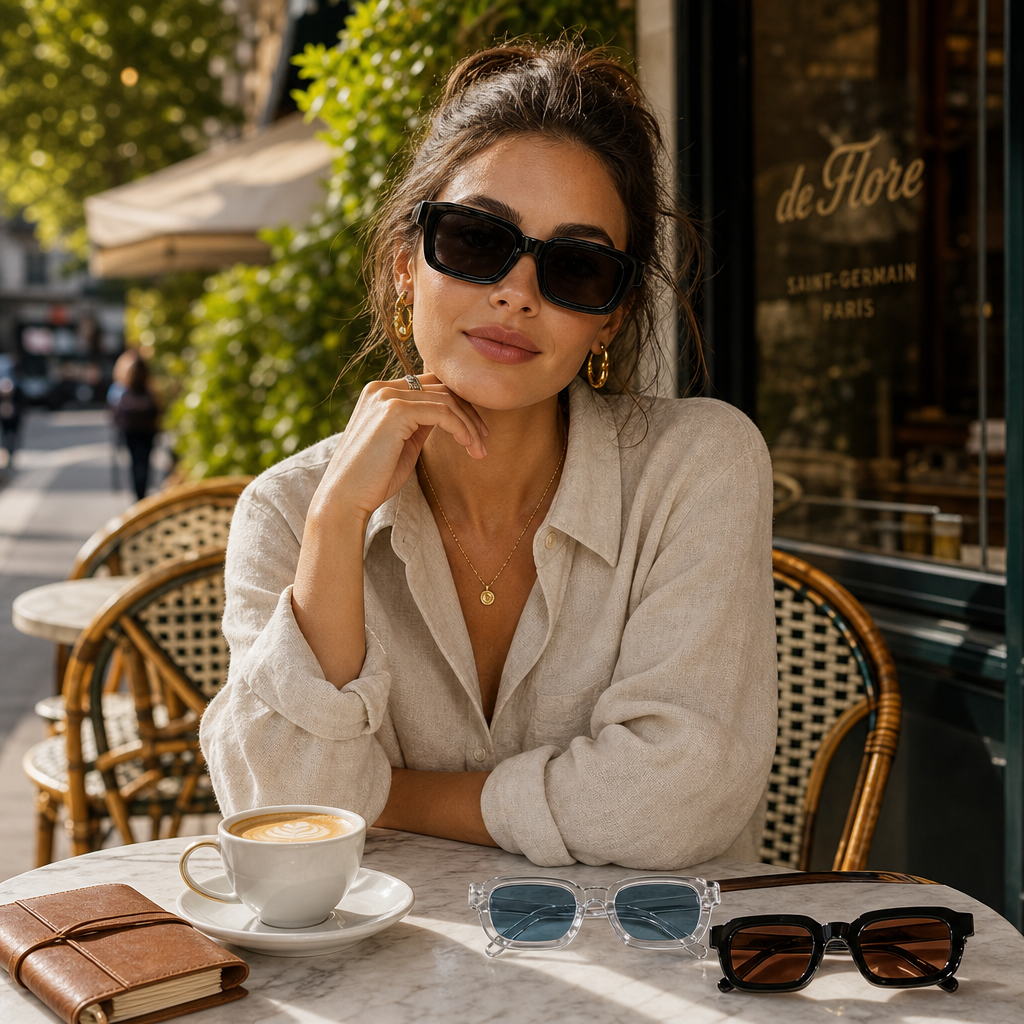 Lunettes rétro 6 pièces